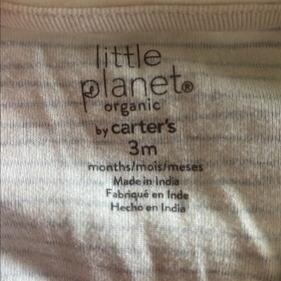 Carter's Little planet Striped Kids Onesie (2) - Picture 4 of 4